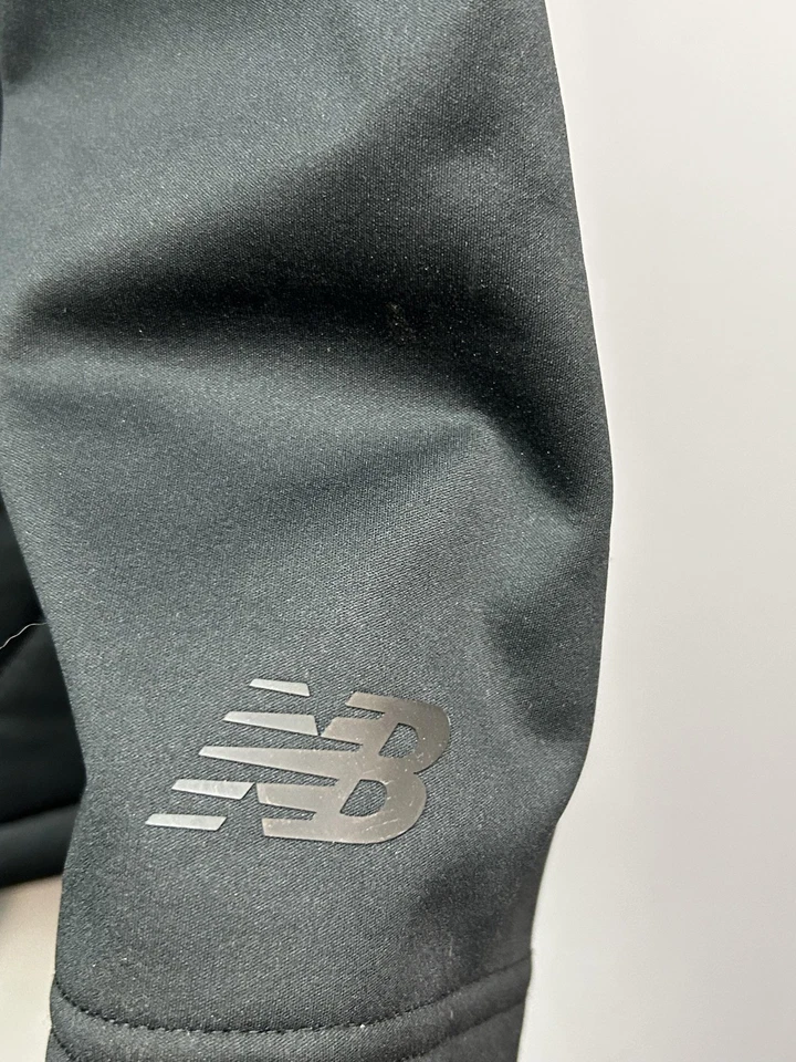 New Balance Jacket Womens 1X Black Quilted Hooded Full Zip Fleece Lined - Image 4 of 4