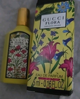 Gucci Flora Gorgeous Orchid 0.16oz  New In Box 5ml Splash Mini 