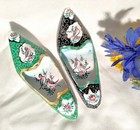 Vintage Shoes Ashtray Women High Heel 4 5/8 FigureEnamel Made In India — photo 2