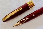 SHEAFFER IMPERIAL IV FOUNTAIN PEN BURGUNDY, CARTRIDGE PEN C1965, AUSTRALIA