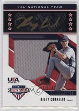 2019 Panini USA Baseball Stars & Stripes 56/89 Riley Cornelio #USA-BD Auto s3g