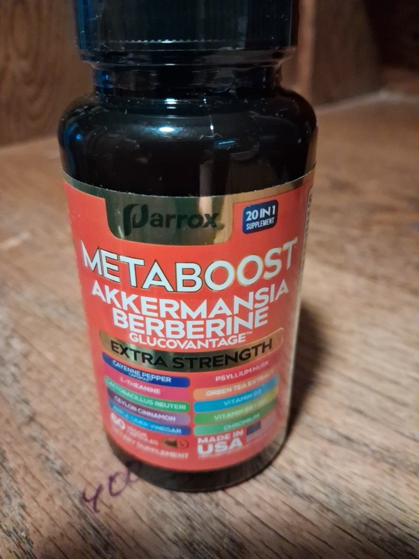 Parrox Metaboost Extra Strength Akkermansia L-Carnitine Berberine 60 Capsules