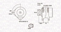 Magneti Marelli Lichtmaschine Generator Lima 063732051010 12V FüR BMW 5Er E61 X3