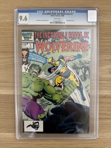 Marvel Comics Incredible Hulk and Wolverine #1 (1986) CGC 9.6 Wraparound