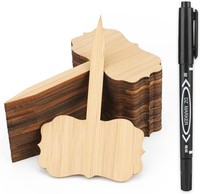 Pflanzenschilder 30 StüCk Wetterfest Bambus 10X6,5Cm FüR Garten KräUter