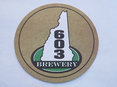 Beer Collectible Coaster ~ 603 Brewery ~ Londonderry, NEW HAMPSHIRE ...