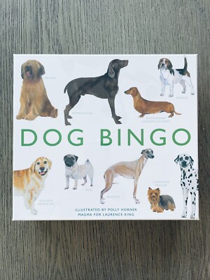 Dog Bingo Game Magma for Laurence King features 64 breeds from around the world