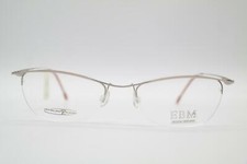 Vintage EBM Design 2501 Silver Half-Rim Glasses Eyeglass Frame NOS