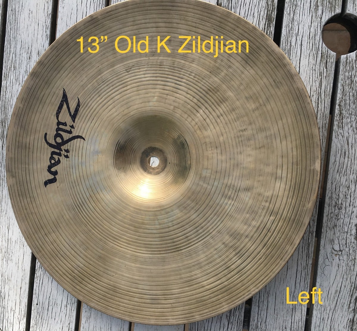 old k zildjian 13インチ N.O.S. Zildjian K Zildjian HiHat 13 pair [NKZL13K.HHT/13K.HHBM
