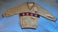 Vtg Boy Scouts Of America BSA Sweater Size Small S 100% Acrylic USA Monsanto NWT
