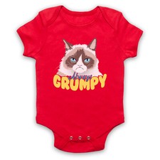 GRUMPY CAT UNOFFICIAL ALWAYS GRUMPY KITTEN FUNNY MEME BABY GROW BABYGROW GIFT