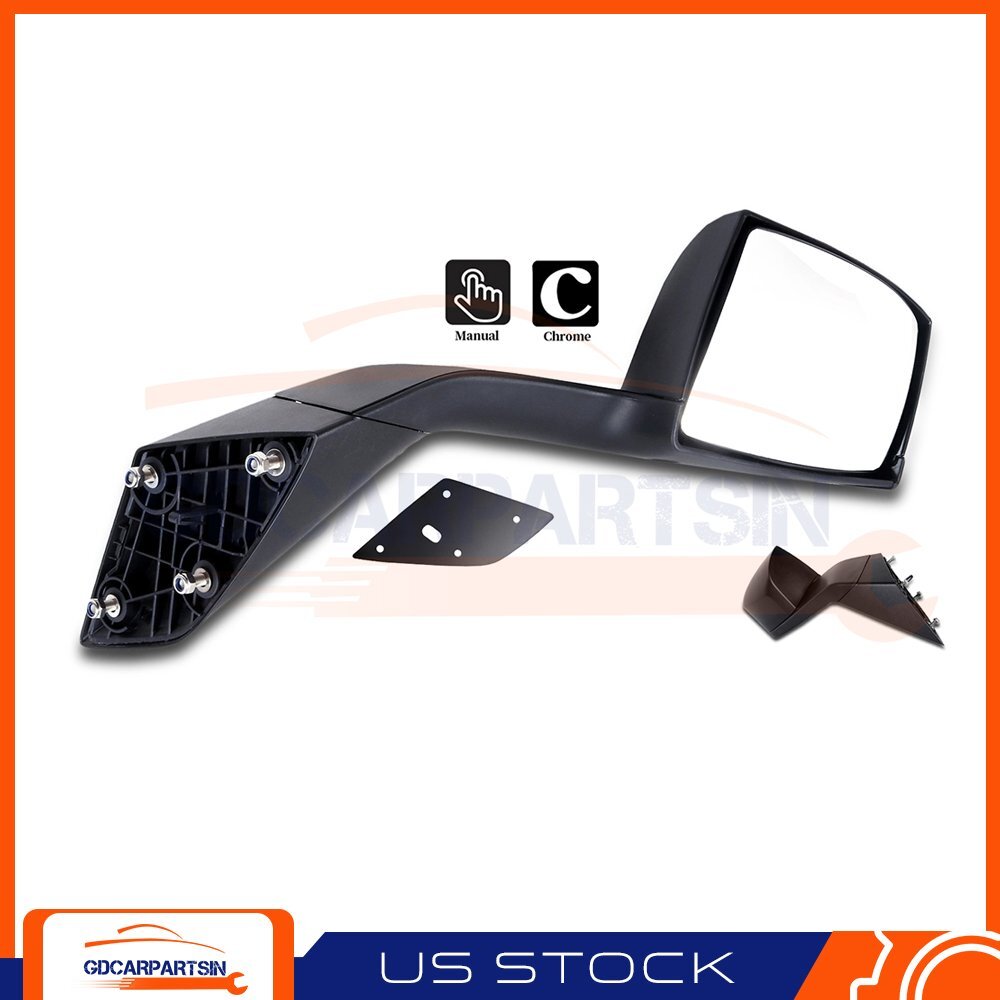 For VOLVO VNL 2004 2006 2008-2016 Truck Hood Passenger Side Mirror Black