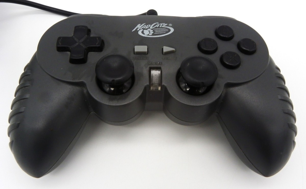 Dark Gray MadCatz Playstation 2 2006 PS2 Controller Model