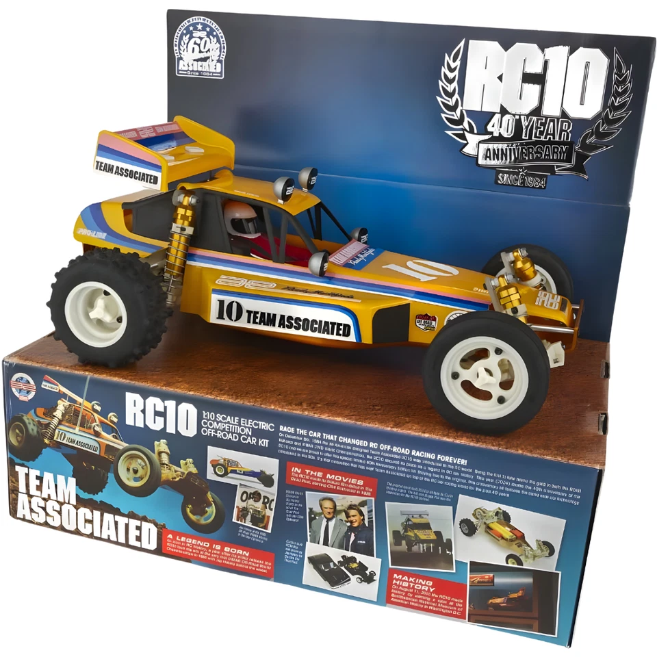 Team Associated RC10 Gold Pan Classic 40th Anniversary 1/10 2WD Buggy Kit 6007 - Image 3 of 4