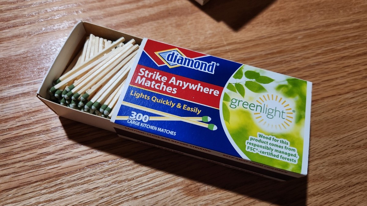 Strike Anywhere Matches - Perfect for Survival Kits, Camping, and