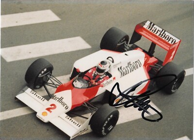 Stefan Johansson 1987 Monaco Grand Prix F1 McLaren signed photo