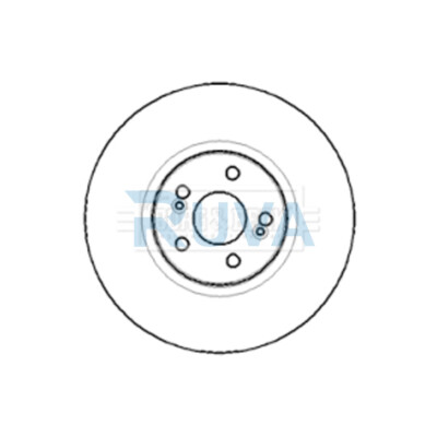 Fits Renault Espace 2002- Vel Satis 2002- Ruva Front 1x Brake Disc 8200570191