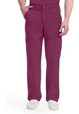 Dickies Dynamix Scrubs Men's Zip Fly Cargo Pant DK110 WIN Wine Free Ship