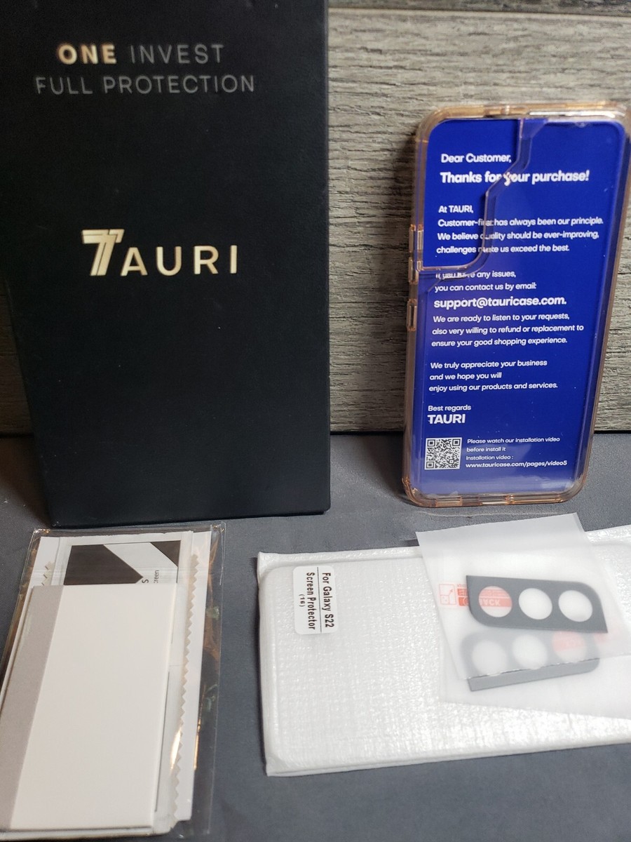 TAURI [5 in 1] Shockproof Designed for Samsung Galaxy S22 Case 5G Rose Gold