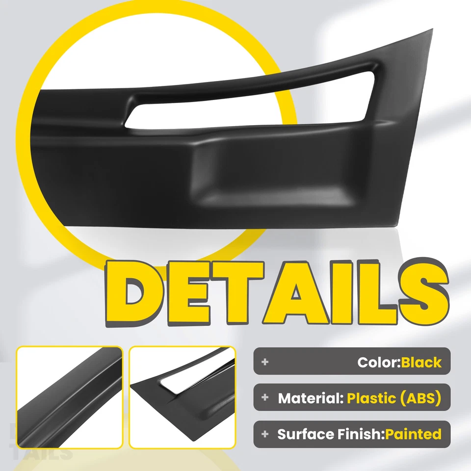 Windshield Wiper Compartment Cover Black ABS For Chevrolet Corvette C3 1973-1982 - Image 2 of 4