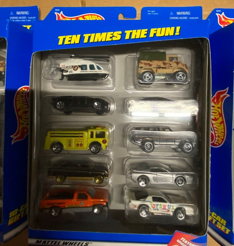 Mattel Hot Wheels 10 Car Gift Set. 18730-Mattel Wheels WHITE Toys R Us Camaro
