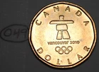 Canada 2010 Olympic Loonie Dollar Elizabeth II Canadian $1 Lot #O49