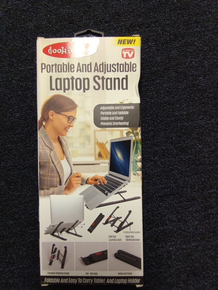 Doohickey Laptop Stand, Portable and Adjustable, 8 Adjustable Angles