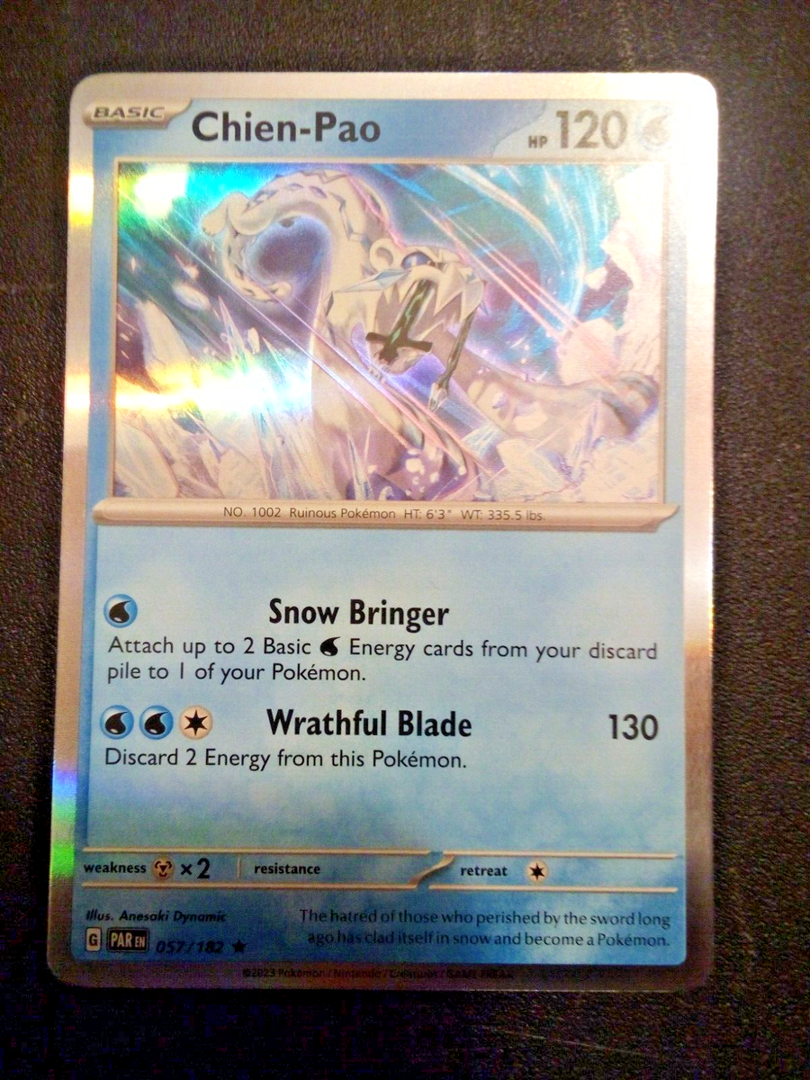 how much are hologram pokemon cards worth This Charizard Card Shows Exactly Why Your Pokmon Collection Is In Trouble HOLOGRAM Foil Chien-Pao 057/182 Scarlet