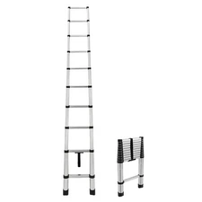RecPro RV Aluminum Telescoping Ladder | Collapsible Extension Ladder