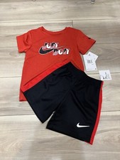 NIKE AIR TODDLER T SHIRT AND SHORTS 2 PIECE SET SIZE 4T NWT 40