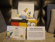 The Simpsons Coalport Figurine - Side Show Mel Gets Fired Limited Edition BNIB.
