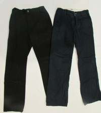 LOT OF 2 BOYS THE CHILDREN S PLACE PANTS, BLACK/NAVY, SIZE 10