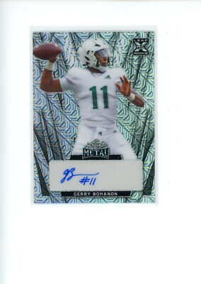 2024 Leaf Metal Gerry Bohanon #BA-GB2 Rookie XRC Silver MOJO Auto 1/9