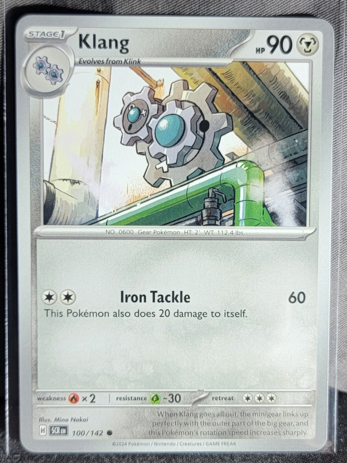 Pokemon TCG Card Klang 100/142 S&V Stellar Crown Common NM