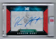2017 Panini Xr Luminous Endorsements Orange Kareem Hunt 02/25