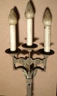 HUGE 3-Arm Sterling Bronze Co Wall Sconce Antique Beautiful! 💜 — photo 2