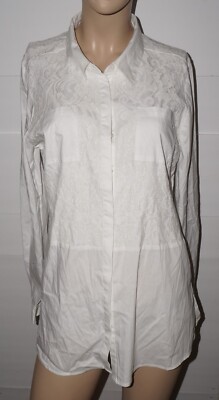NEW NY Collection Women's Long Sleeve Lace Shirt XLAB0147 L