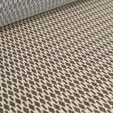 Pamino - Brokat Jacquardstoff mit Metallgarn - Creme/Braun/Gold - Meterware 