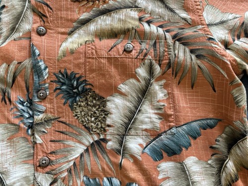 Boca Classics Men’s Hawaiian Short Sleeve Button Floral Shirt Large 100% Rayon - Picture 4 of 12