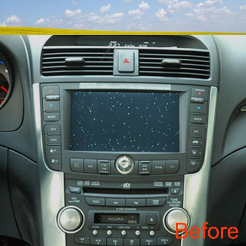 Radio de coche 10,4" 4+32 GB estéreo Carplay GPS navegación AHD para Honda Acura TL 2004-2008 Foto 4 de 4