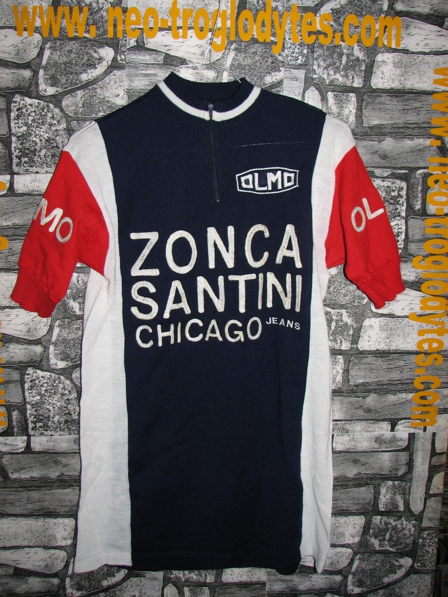 Italia Eroica Polo Maglia Shirt Bici Cyclisme Vintage 70's