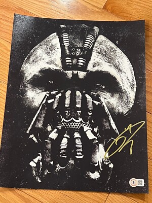 TOM HARDY SIGNED AUTOGRAPH 11x14 PHOTO DARK KNIGHT BATMAN VENOM BECKETT BAS D