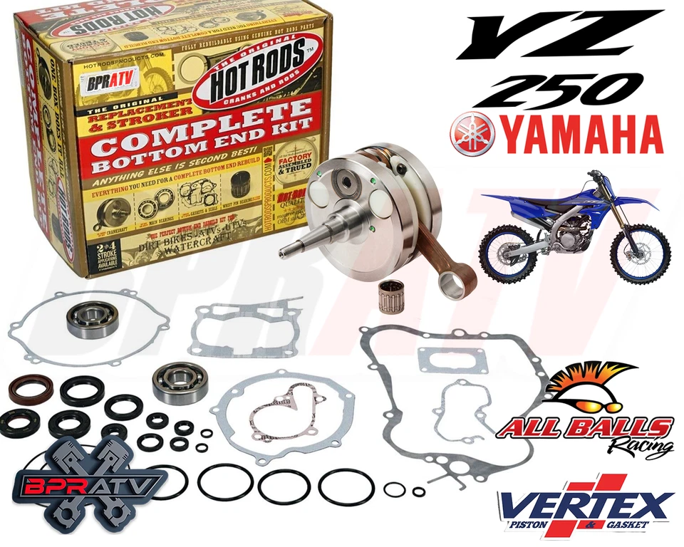 99-00 Yamaha YZ250 YZ 250 Hot Rod Crank Gaskets Seals Motor Rebuild Kit Hotrods - Image 2 of 4