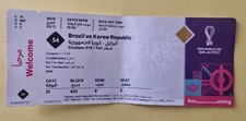 Match 54 Brazil South Korea 2022 FIFA World Cup Ticket Stub with Team Names