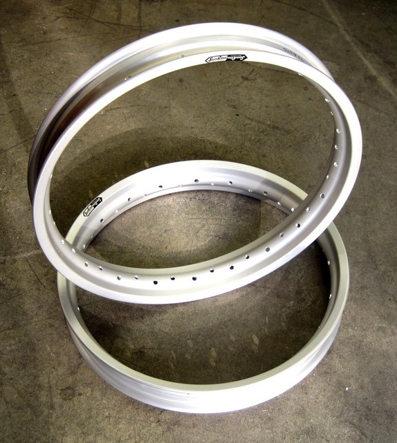 Norton Alloy Sun Rims 19" Drum Rim Set Commando Aluminum Wm2 40 Hole