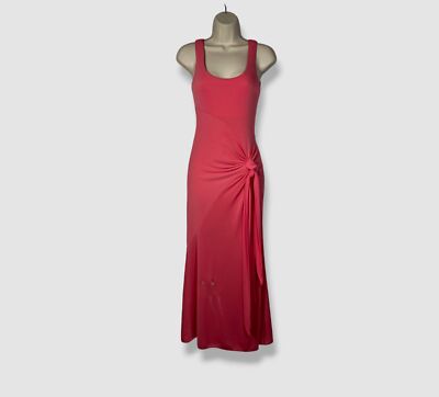 $395 Cinq à Sept Women's Pink Sleeveless Knotted Self-Tie Vera Dress Size XS