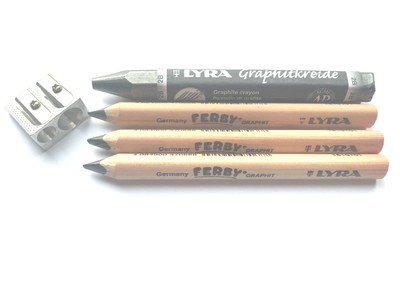 Lyra Ferby 3 Pencils Lyra Graphite Pencils 2b Double Hole Sharpener Ebay