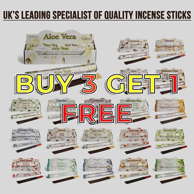 Stamford Räucherstäbchen Premium Hex  Kaufen Sie 3 erhalten Sie 1 GRATIS - Burning Incense UK   