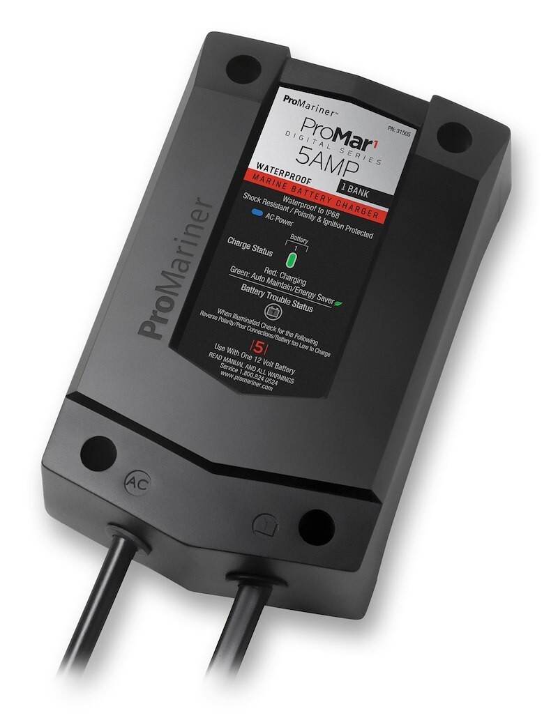 ProMariner ProMar1 On-Board 5A 1 Bank Marine Battery Charger