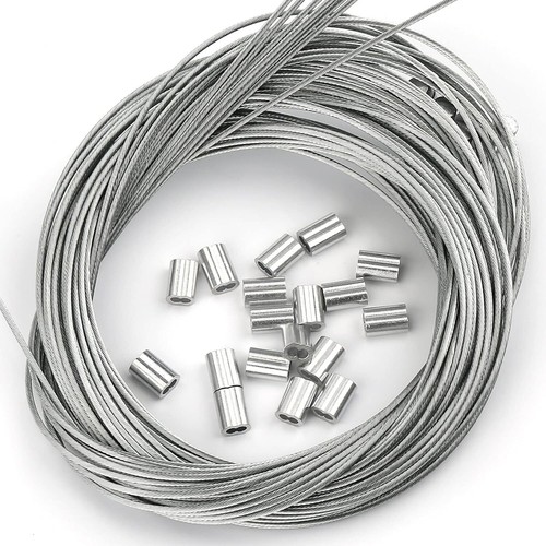 200 Pcs Aluminum Crimping Sleeve 1/16", Cable Ferrule Wire Rope Sleeves Sleeve.. - Picture 6 of 6